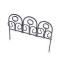 Miniature black iron fence for dollhouse gardening, retro wrought iron micro landscape decor. - Single-Layer Fence Bubble Bags