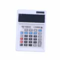 Miniature calculator detail view, perfect for dollhouse decoration and micro scene setup. - White