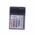 Miniature calculator model for dollhouse BJD accessory micro learning toy display detail view. - Silver
