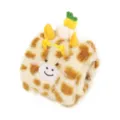 Cute plush pet toy with animal pattern, soft bite-resistant design for cats and dogs daily fun. - Deer