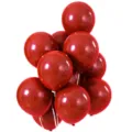 Pomegranate red latex balloon detail shot, close-up of glossy wedding party decoration balloons - 2.2g Pomegranate Red (100 Pieces)