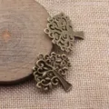 Antike Bronze hohler Baum Anhänger DIY Schmuck Zubehör Retro Legierung Material charmant. - Antikbronze