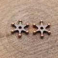 Perline distanziatrici a stella in rame per la creazione di gioielli fai da te, metallo. - Rame antico