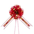 Large wedding car ribbon bow red matte tulle double happiness wedding decoration supplies - 10 Pieces Pack / Wine Red (Our Family Wedding)