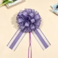 Grande fiocco viola per confezione regalo, fiocco di nastro decorativo per festa di Natale. - Viola