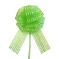 Green organza pull bow gift wrapping ribbon decorative flower for holiday party present packing - Light Green