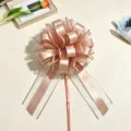 Grande fiocco rosa da tirare per confezioni regalo decorazione festa di matrimonio dettaglio. - Rosa Acqua
