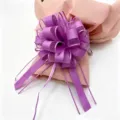 Purple decorative pull bow detail shot, perfect for gift wrapping and holiday decoration. - 10 Pieces Pack / Orchid