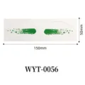 Pegatinas de tatuaje de ojos estrella verde Mundial 2026 maquillaje fiesta 150x50mm - WYT-0056