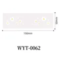 Cute daisy face temporary tattoos waterproof sweet ins style floral sticker for kids makeup - Daisy / 50x150mm