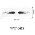 2026 Weltmeisterschaft Gesicht Tattoo Aufkleber Augen Make-up wasserdicht schwarze Sterne - WYT-0058