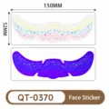Adhesivos de cara con pecas fluorescentes de colores impermeables maquillaje festival Y2K - Pegatina de Pecas Fluorescente(QT-0370)