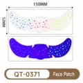 Y2K autocollant de visage de tache de rousseur fluorescente colorée étanche étoiles - Autocollant de Tache de Rousseur Fluorescent(QT-0371)