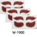 Halloween leopard face temporary tattoo waterproof sticker for festival party makeup use SKU. - W-1900 (Set of 3 Sheets)