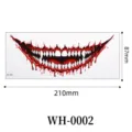 Halloween terror boca pegatina de tatuaje temporal impermeable para fiesta cosplay cara - WH-0002