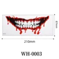 Halloween terrorifico boca tatuaje temporal pegatina impermeable para fiesta cosplay - WH-0003