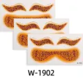Waterproof leopard temporary face tattoo stickers for Halloween cosplay makeup party events. - W-1902 (Set of 3 Sheets)