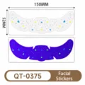 Stickers Visage Fluorescents Imperméables Y2K Festival Maquillage Papillon Tatouages - Autocollant de Tache de Rousseur Fluorescent(QT-0375)