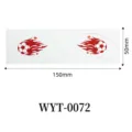 2026 Weltmeisterschaft Fussball Flamme temporäre Tattoo Aufkleber, wasserdichte Gesicht Aufkleber. - WYT-0072