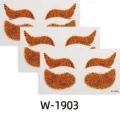 Waterproof leopard print temporary face tattoo stickers for Halloween party makeup and cosplay. - W-1903 (Set of 3 Sheets)