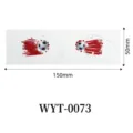 Weltmeisterschaft Fussball Gesicht Tattoo Aufkleber wasserdicht Fan Party 150x50mm Sticker - WYT-0073