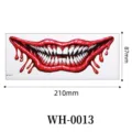 Halloween scary mouth temporary tattoo waterproof long lasting party cosplay face sticker. - WH-0013
