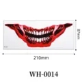 Halloween horror mouth temporary tattoo sticker waterproof creepy party face makeup art decal - WH-0014