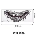 Halloween creepy monster big mouth temporary tattoo sticker waterproof scary makeup - WH-0007
