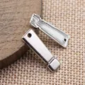 Silbernes Ausrufezeichen Metall Anhänger Charms, DIY Schmuck Zubehör 22x7mm groß. - Antiksilber