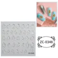 Aurora Chiare Irregolari Anelli Unghie Arte Charms 3D Resina Strass Manicure - 60X60mm / ZC-0348 (Anelli Irregolari)