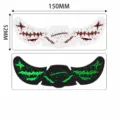 Halloween temporary face tattoo scar stickers waterproof luminous party decor 150mm - QT-0357 Glow-in-the-Dark Style / 150*52mm