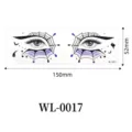 Halloween eye face tattoo sticker temporary waterproof spider web design festival party makeup 150x52mm - WL-0017