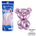DunPai 100pcs 260 metallic light purple magic modeling balloons for DIY animal shaping party decor - Metallic Light Purple