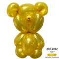Metallic gold 260 magic long twist balloon bear DIY party decoration 100pcs pack art - Pearly Gold