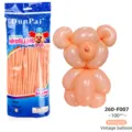 DunPai 260 vintage rose gold long modeling balloons 100pcs DIY party decor art kit. - Vintage Peach
