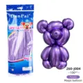 DunPai 260 Metallic Purple Magic Balloons 100pcs Long Latex Balloon Animal Art Modeling - Metallic Purple