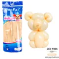 DunPai modeling balloons set 100pcs apricot vintage latex long balloons for DIY party - Vintage Apricot