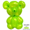 Metallic green 260 magic long latex balloons 100pcs DIY teddy bear sculpture party decor. - Pearly Light Green