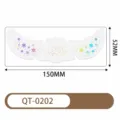 Pegatinas de cara con purpurina navidad copo holográfico tatuaje temporal impermeable para fiesta - QT-0202 (Estilo holográfico)