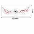 Halloween spider face sticker waterproof temporary tattoo makeup face decal 150x52mm - QT-0241 / 150*52mm