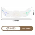 Tatuajes temporales para la cara de Halloween pegatinas holográficas brillantes 150x52mm - QT-0193 (Holográfico) / 150*52mm