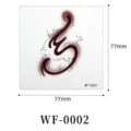 Pegatina de tatuaje temporal estilo gótico degradado oscuro impermeable 77x77mm - Tauro (WF-0002)