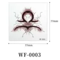 Adhesivo de tatuaje temporal gótico impermeable signo zodiacal libra 77x77mm arte - Libra (WF-0003)
