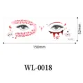 Halloween face tattoo sticker waterproof temporary eye makeup sticker party cosplay accessory - WL-0018