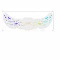 Holographic Halloween temporary face sticker with bat and star design, size 150x52mm. - QT-0197 (Laser Style) / 150*52mm