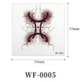 Gothic Gemini tattoo sticker dark waterproof temporary body art 77x77mm waterproof decal - Cancer (WF-0005)