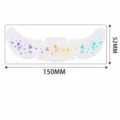 Navidad Pegatina Holográfica Facial Muñeco De Nieve Brillante Tatuaje Temporal 150x52mm - QT-0204 (Estilo láser)