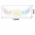 Kinder Weihnachten Gesichtsaufkleber wasserdicht Laser Blitz Tattoos Party Make-up 150x52mm - QT-0209 (Laser-Stil)