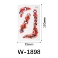 Adesivo per tatuaggio temporaneo con cicatrici simulate di Halloween impermeabile 75x120mm - W-1898 / 75*120mm