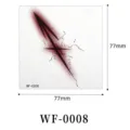 Gothic Sagittarius arrow temporary tattoo sticker dark gradient waterproof body art 77x77mm - Sagittarius (WF-0008)